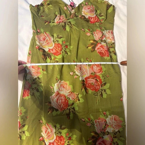 Betsey Johnson Green Floral Bouquet Bounty Dress NWT - Picture 11 of 12